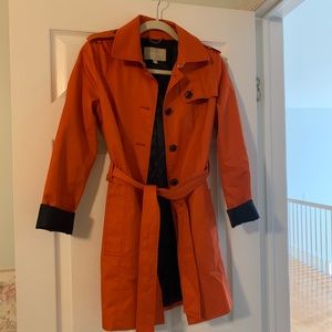 Banana Republic Orange Trench Coat